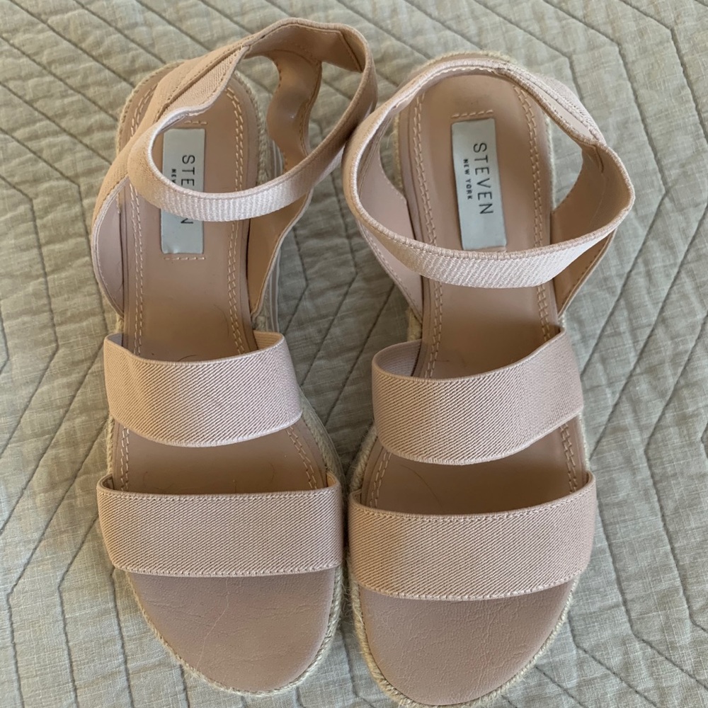 Pink Wedge Sandals